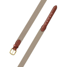 Load image into Gallery viewer, Barrons-Hunter - Khaki Belgian Stretch Leather Tab Belt
