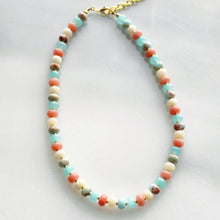 Load image into Gallery viewer, The Silver Wren - Desert Morning Stone Candy Necklace, Pastel Layering

