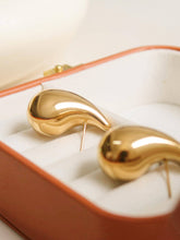 Load image into Gallery viewer, Flânerie - Colette 18K Gold Non-Tarnish Large Huggie Droplet Earring
