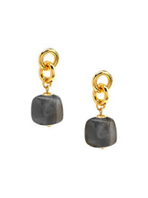 Load image into Gallery viewer, ZENZII Jewelry - Tessa Puffy Square Resin Drop Earring

