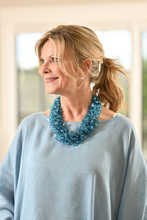 Load image into Gallery viewer, Arte Italica - Crystal Bead Cluster Necklace
