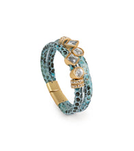 Load image into Gallery viewer, SAACHI - Bling Charm Leather Bracelet
