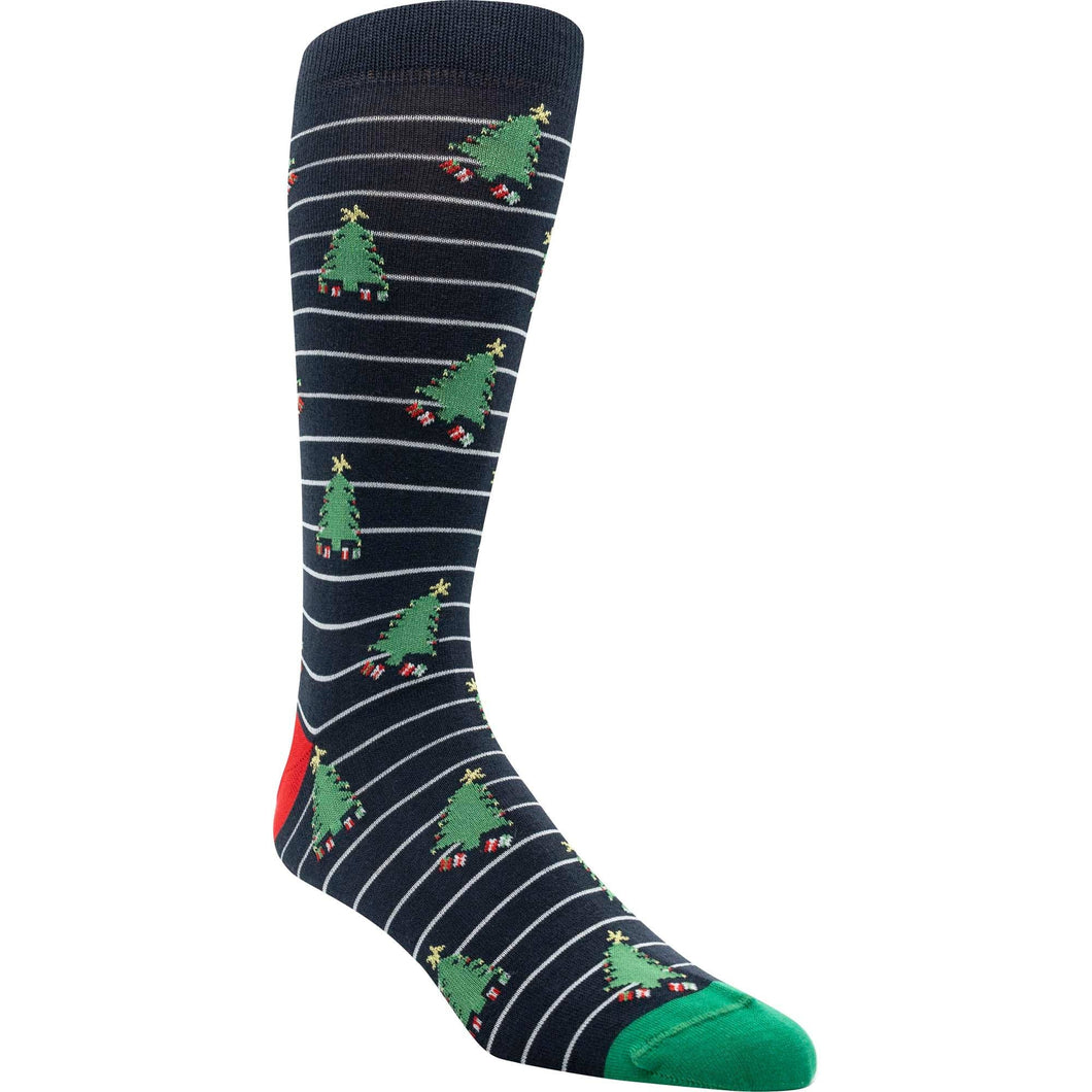 ELL & Atty - Striped Christmas Tree Sock