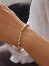 Load image into Gallery viewer, Flânerie by MAIQ - Séraphie 18K Gold Non-Tarnish CZ Cuff Bracelet

