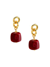 Load image into Gallery viewer, ZENZII Jewelry - Tessa Puffy Square Resin Drop Earring
