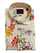 Load image into Gallery viewer, Calder SS Shirt Natural Linen - Multi Floral
