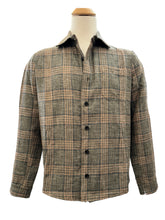 Load image into Gallery viewer, Maurizio B Overshirt w/Pockets Olive and Tan Plaid
