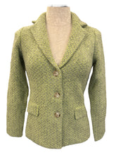 Load image into Gallery viewer, Anne Claire Nubby Knit Jacket Celery Green
