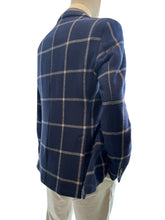 Load image into Gallery viewer, LBM Jack Wool Sport Coat in Navy Windowpane Plaid
