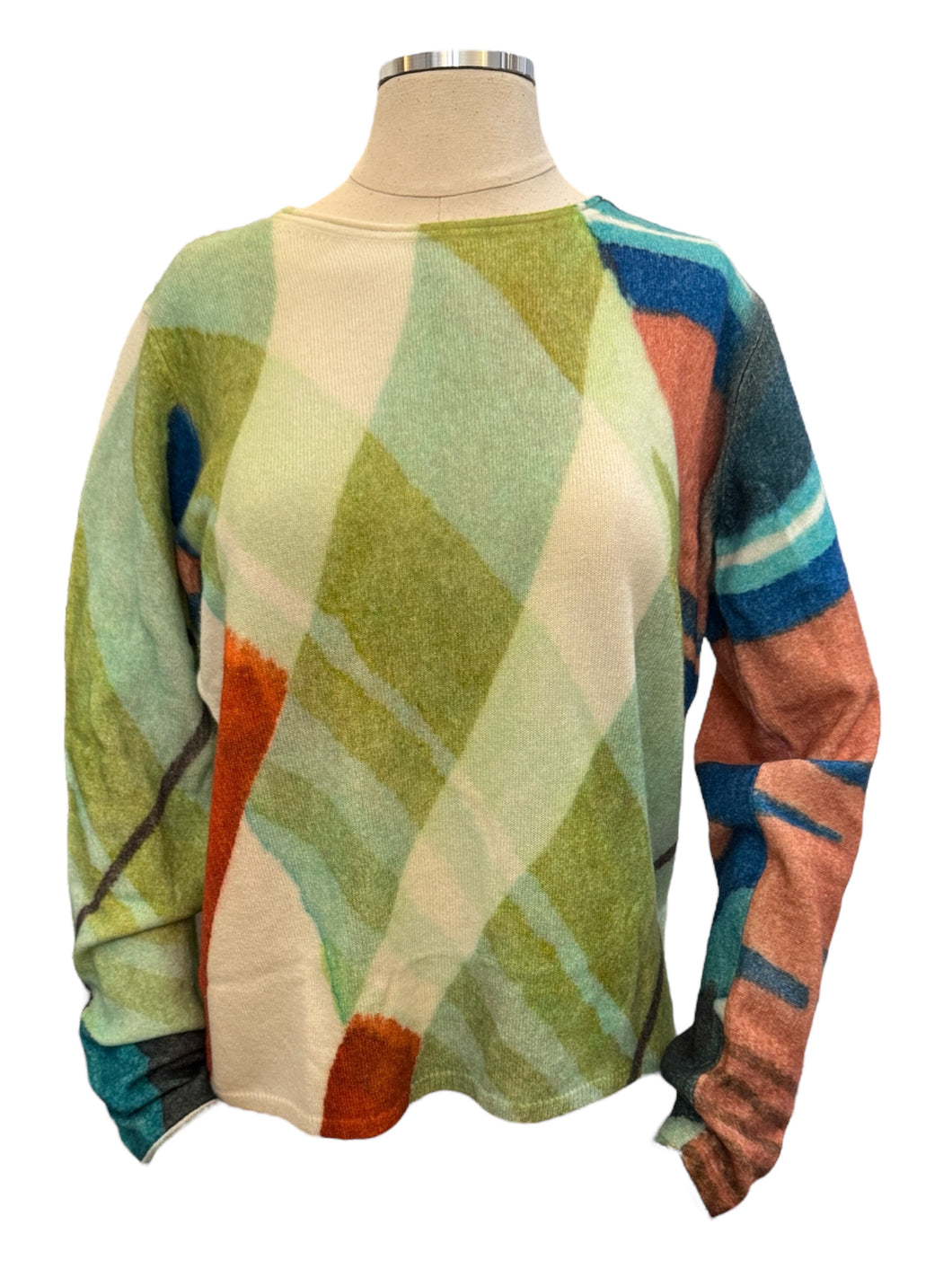 Aldo Martins Alma Cashmere Blend Crew Sweater Multi