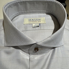 Load image into Gallery viewer, Hagen Luxe Cotton Satin Shirt in Tan Tonal Plaid
