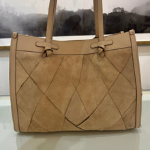 Load image into Gallery viewer, Gianni Chiarini Marcella Club Suede Woven Shopper
