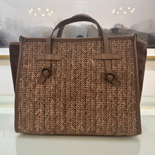 Load image into Gallery viewer, Gianni Chiarini Marcella Club Raffia/Leather Medium Satchel

