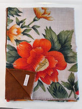 Load image into Gallery viewer, Janavi Merino Wool and Silk Floral Scarf
