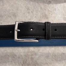 Load image into Gallery viewer, Paolo Vitale Calf Leather Belt Matte Black
