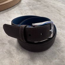 Load image into Gallery viewer, Paolo Vitale Calf Leather Belt Matte Brown
