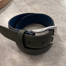 Load image into Gallery viewer, Paolo Vitale Calf Leather Belt Matte Olive
