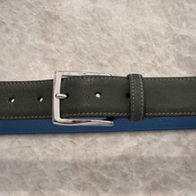 Load image into Gallery viewer, Paolo Vitale Calf Leather Belt Matte Olive
