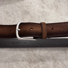 Load image into Gallery viewer, Paolo Vitale Calf Suede Belt Ombre Gold
