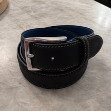 Load image into Gallery viewer, Paolo Vitale Calf Leather Belt Matte Black

