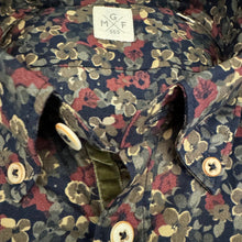 Load image into Gallery viewer, GMF 965 Cotton Floral Print Shirt - Navy
