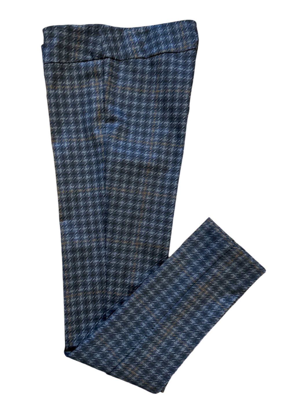 E&F Slim Leg Pull On Pant Grey Houndstooth