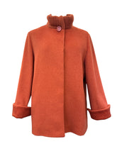 Load image into Gallery viewer, Cinzia Rocca Brushed Wool Jacket - Persimmon
