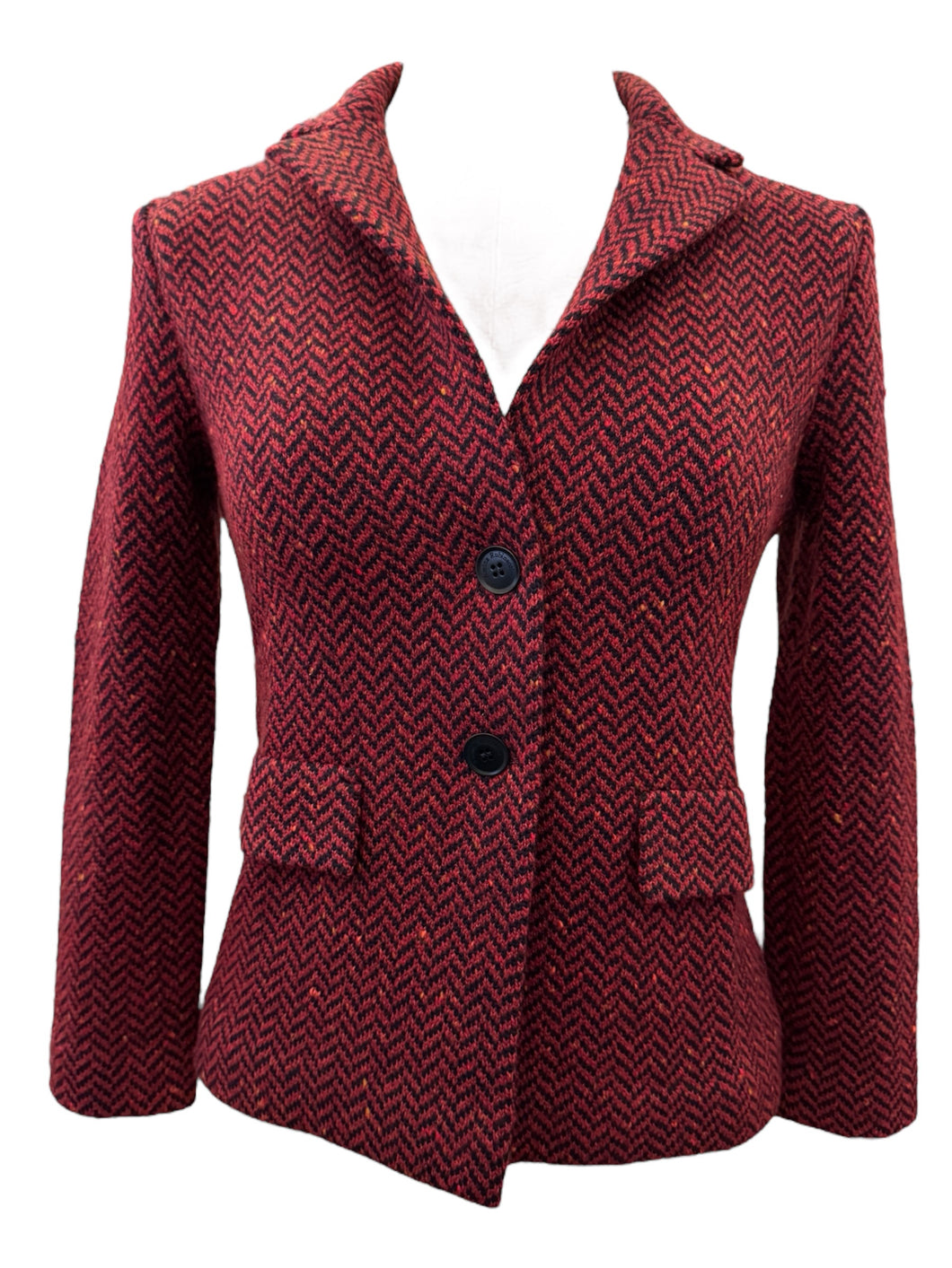 Amina Rubinacci Rosalba Sweater Jacket Wine Red