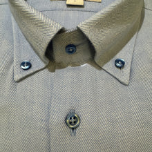 Load image into Gallery viewer, Hagen Shirt Brushed Herringbone Sky
