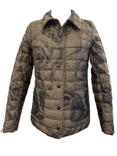 Load image into Gallery viewer, Landi Reversible Quilted Jacket Brown Houndstooth/Black
