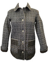 Load image into Gallery viewer, Landi Reversible Quilted Jacket Grey Blue/Black
