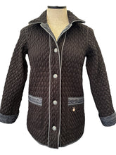 Load image into Gallery viewer, Landi Reversible Quilted Jacket Grey Blue/Black
