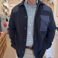 Load image into Gallery viewer, Paul &amp; Shark Overshirt in Fleece and Nylon - Navy
