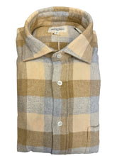 Load image into Gallery viewer, Hartford Paul Cotton Flannel Shirt Yellow/Grey
