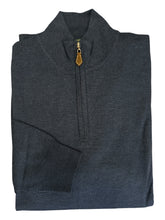 Load image into Gallery viewer, Alan Paine Barton Merino Wool 1/4 Zip Sweater Indigo
