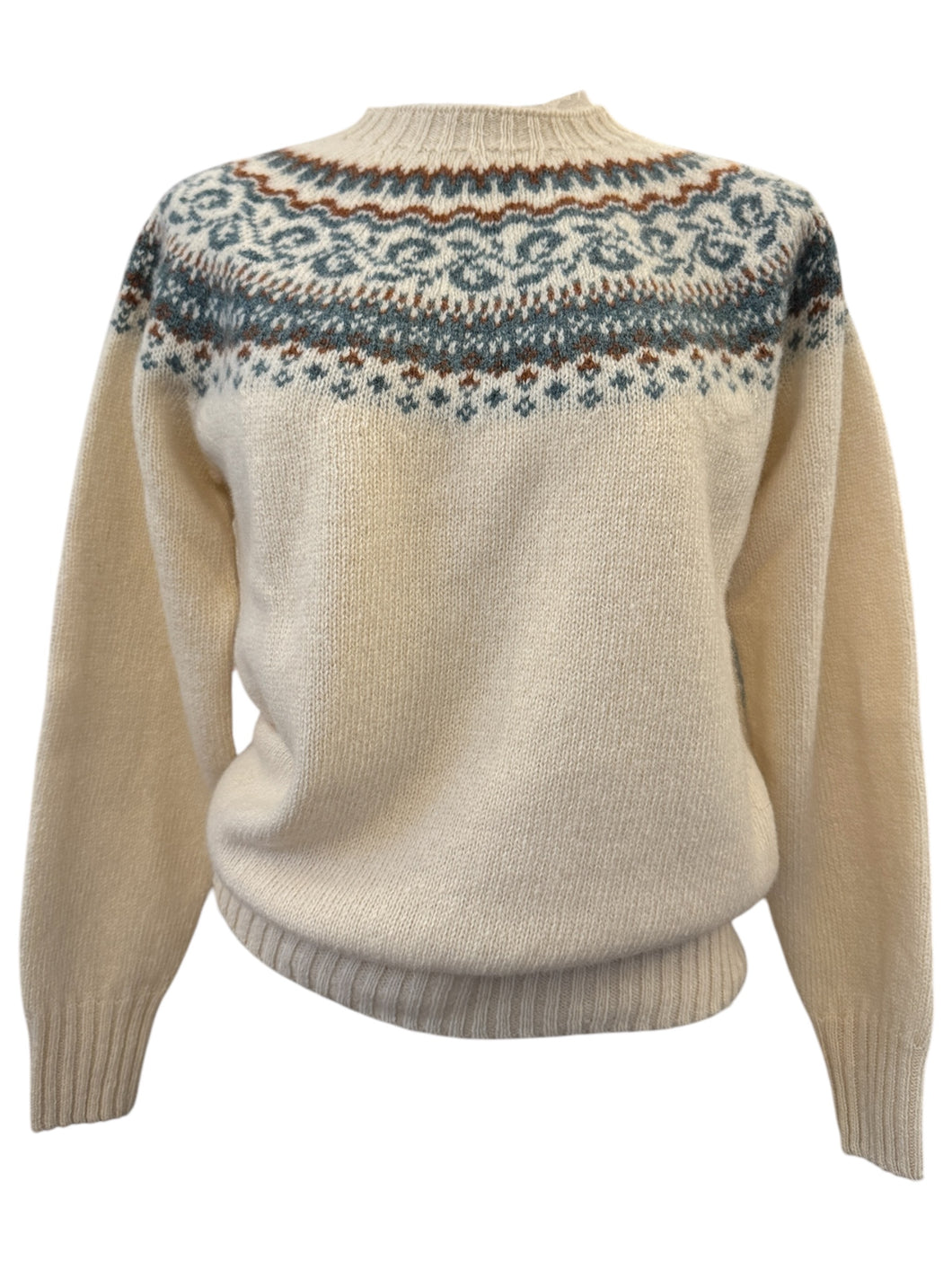 Harley Women's Wool Fairisle Sweater Ivory