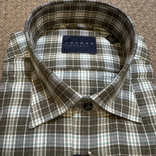 Load image into Gallery viewer, Calder Luxe Melange Twill Olive Check
