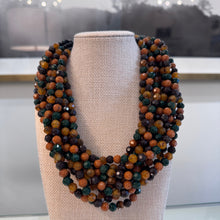 Load image into Gallery viewer, Angela Caputi Multi Strand Twisted Necklace Small Beads
