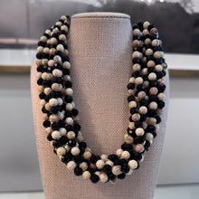 Load image into Gallery viewer, Angela Caputi Multi Strand Twisted Necklace Small Beads
