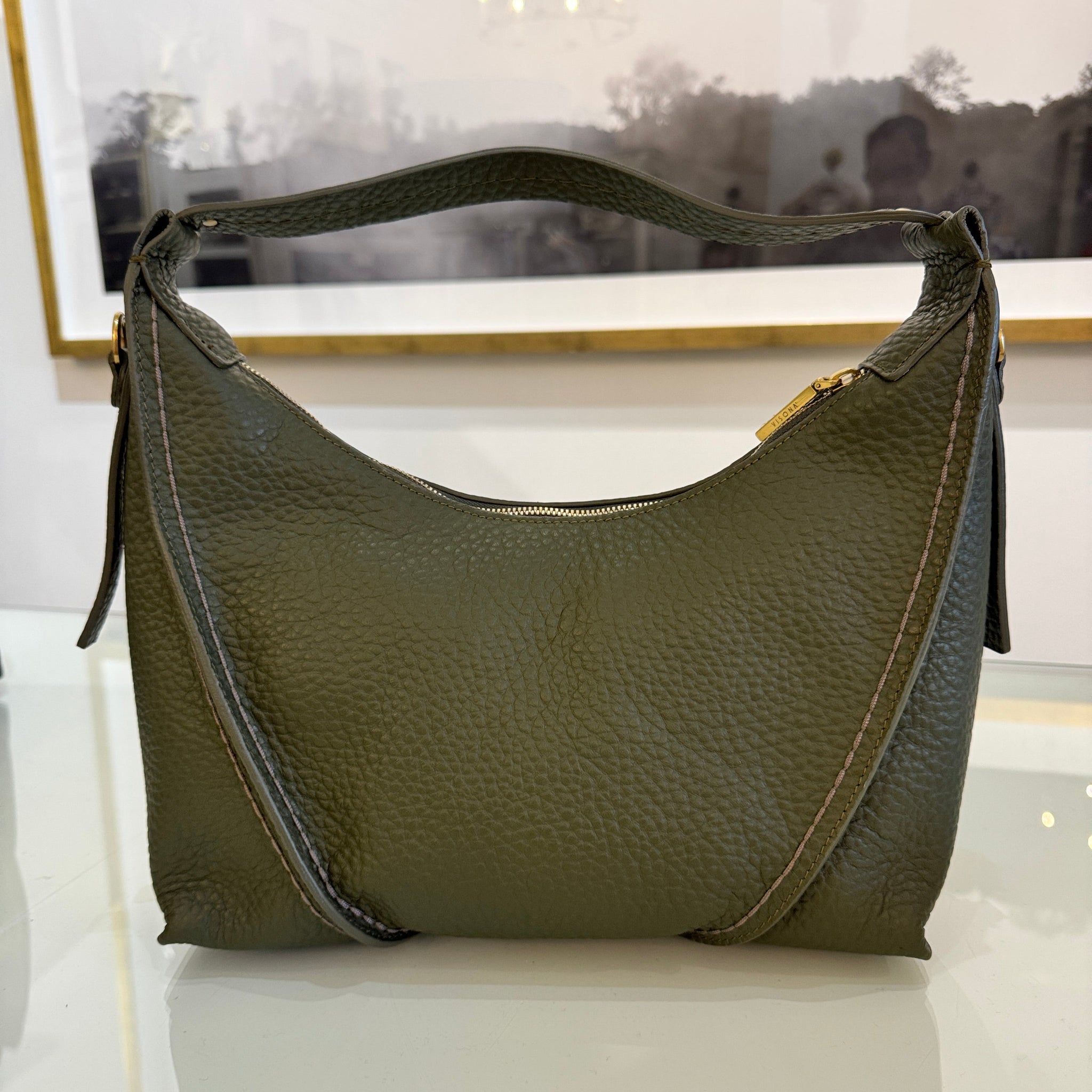 Plinio Visona Nora Leather Handbag – Tweed & Vine