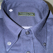 Load image into Gallery viewer, T&amp;V Classic BD Shirt in Brushed Oxford Cloth Blue
