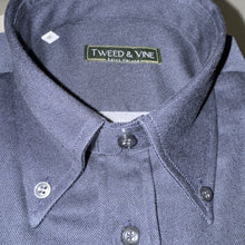 Load image into Gallery viewer, T&amp;V Classic BD Shirt in Brushed Oxford Cloth Dark Navy
