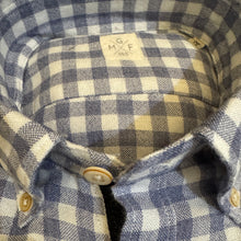 Load image into Gallery viewer, GMF 965 Merino Wool Blend Shirt Light Blue Gingham
