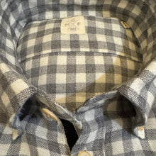 Load image into Gallery viewer, GMF 965 Merino Wool Blend Shirt Light Grey Gingham
