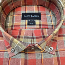 Load image into Gallery viewer, Scott Barber Lightweight Flannel Plaid Tomato
