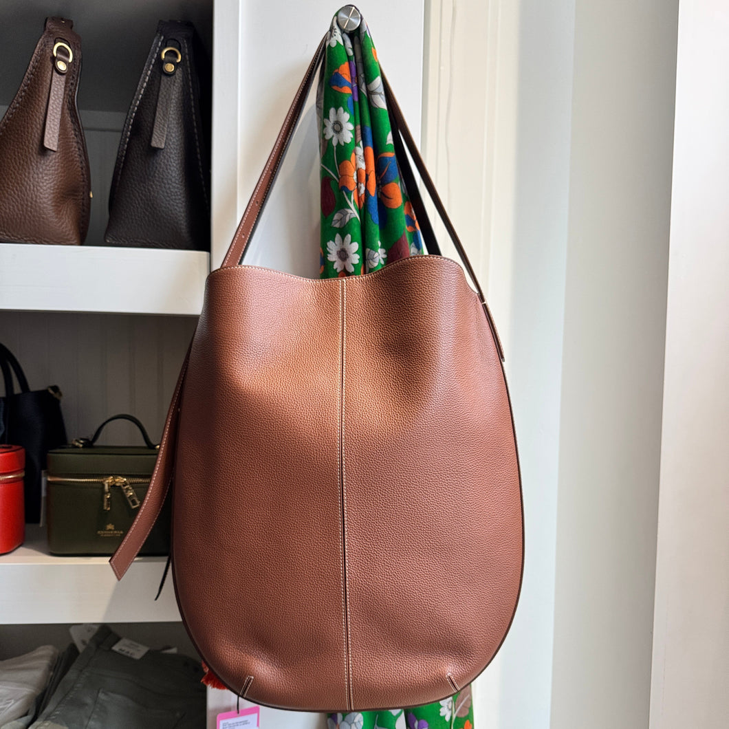 Gava Milano Zoe Leather Shoulder Bag Tan