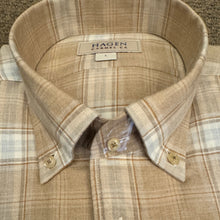 Load image into Gallery viewer, Hagen Shirt Brushed Cotton Plaid Sand
