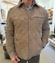 Load image into Gallery viewer, Manto Luxe Suede Quilted Jacket
