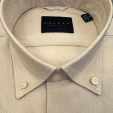 Load image into Gallery viewer, Calder Shirt Luxe Jacquard Ecru
