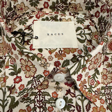 Load image into Gallery viewer, Xacus Women&#39;s Shirt - Orange, Olive and Green Floral
